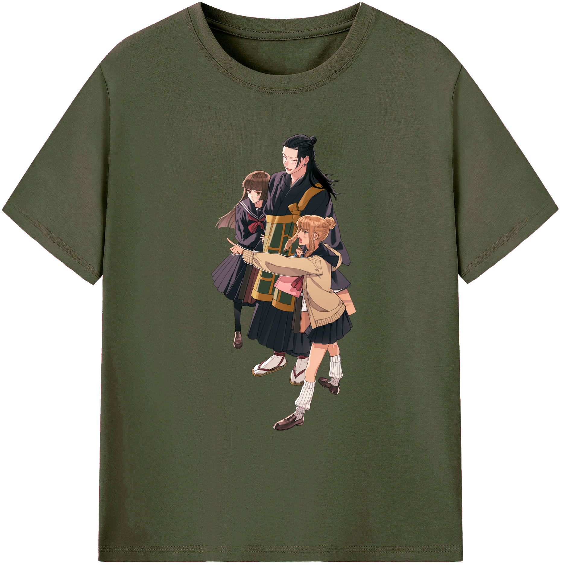（画像用） 呪術廻戦 Jujutsu Kaisen 綿100％ メンズ半袖Tシャツ｜肌触りやわらか＆通気性